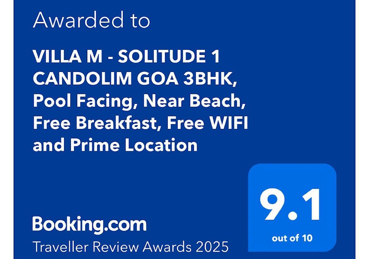 Villa M - Solitude 2 Candolim Goa 3Bhk, Pool Facing, Near Beach, Free Breakfast, Free Wifi And Prime Location Exteriér fotografie